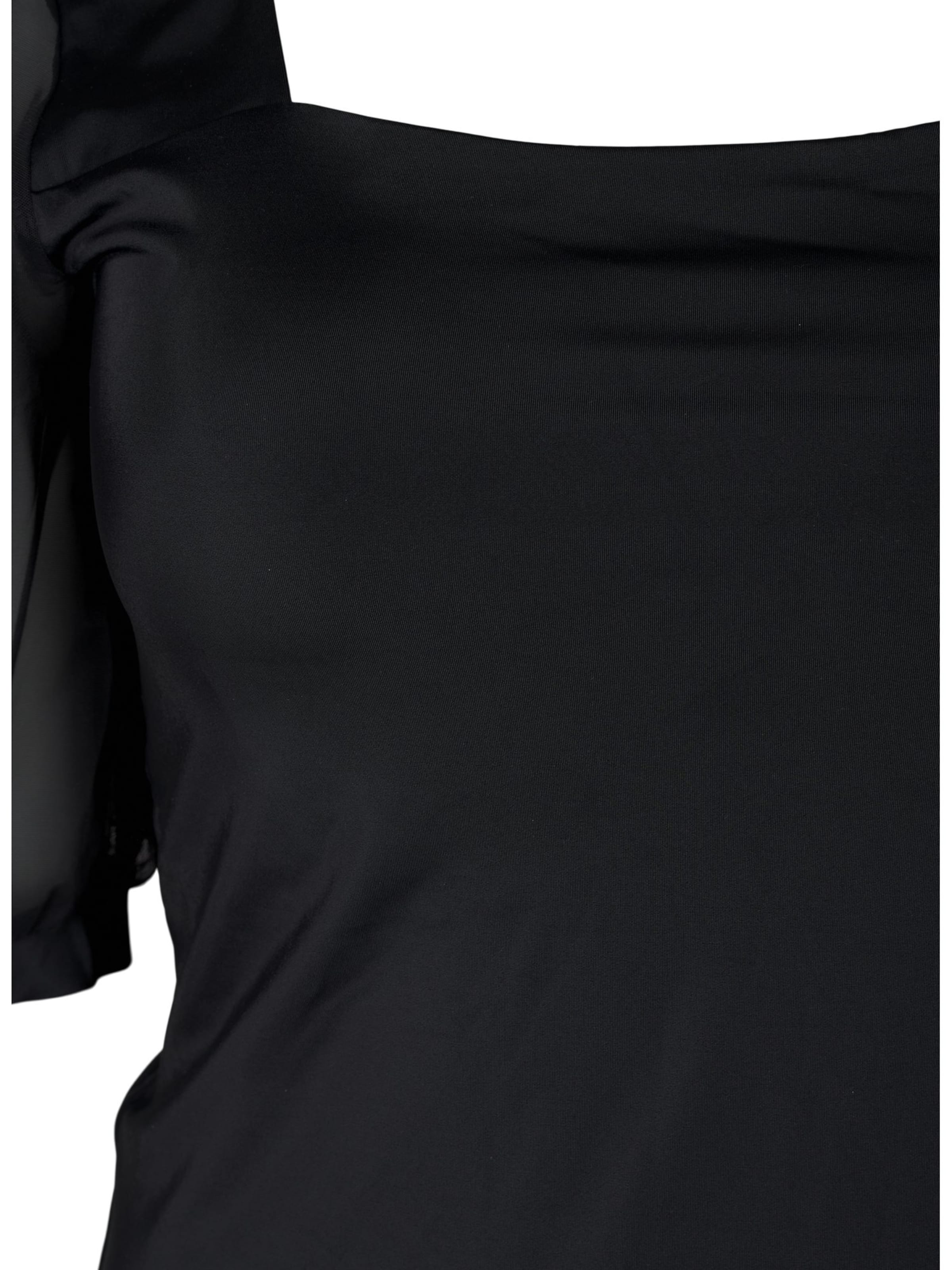 Swim by ZizziT-shirt Jednodijelni kupaći kostim 'SLEEVE' - crna boja