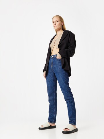 Coupe slim Jean 'Amy' SELECTED FEMME en bleu