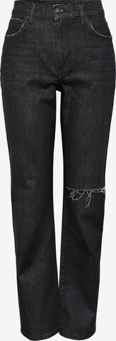 PIECES Regular Jeans 'Elan' in Black: front