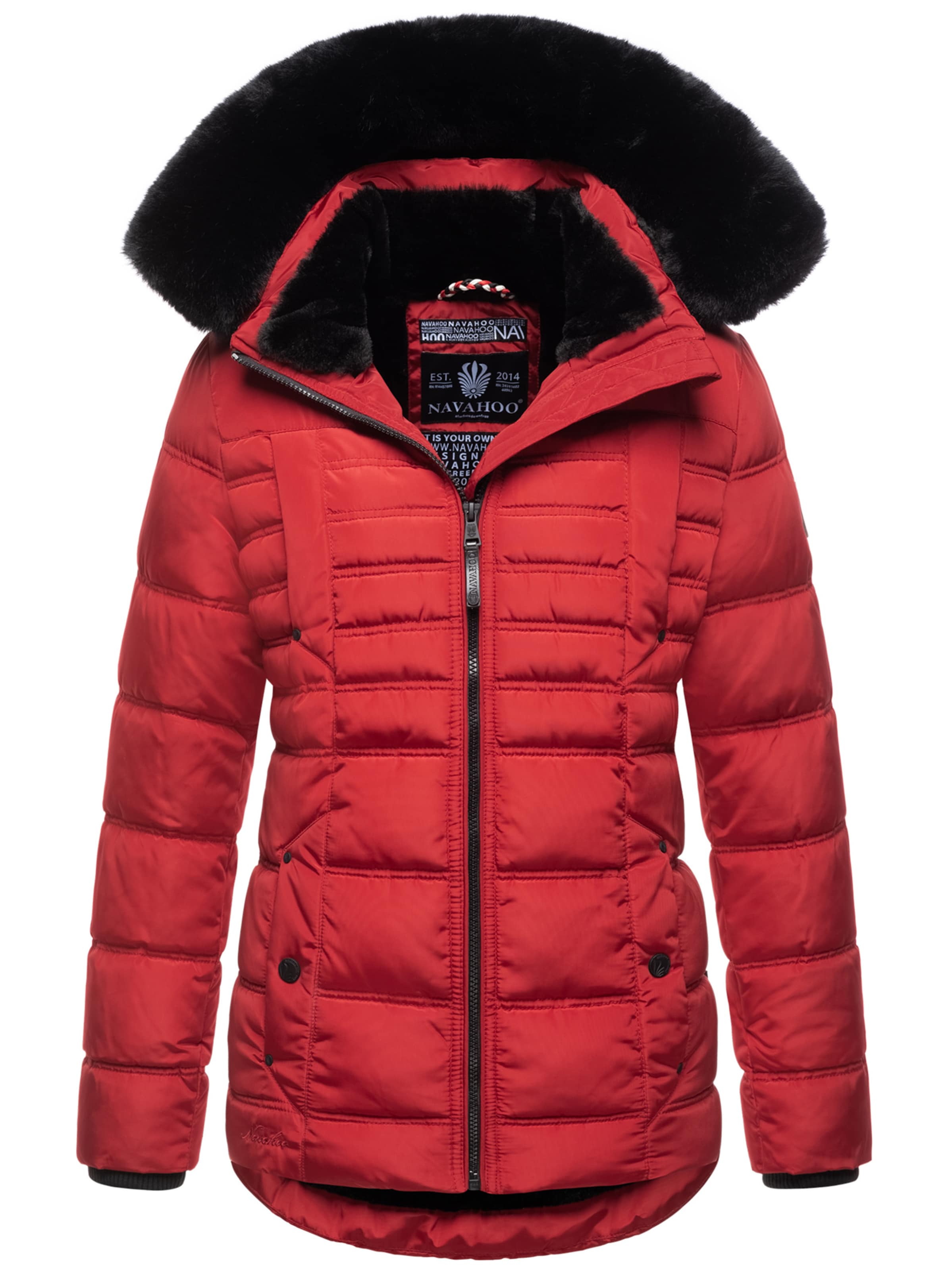 NAVAHOO Winter Jacket in Red: front