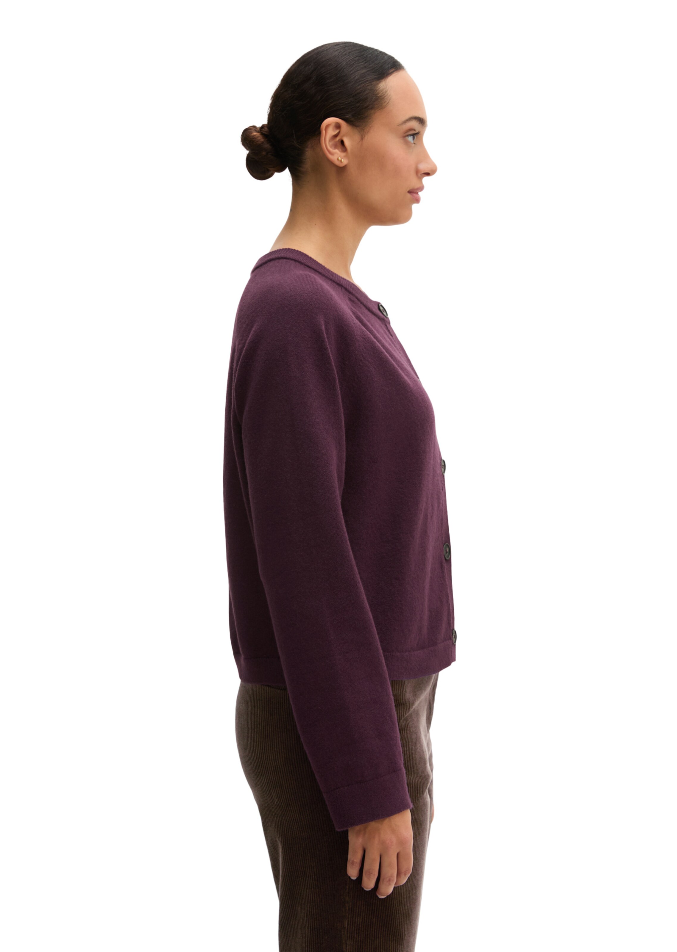 Marc O'Polo Gebreid vest in Lila: zijkant