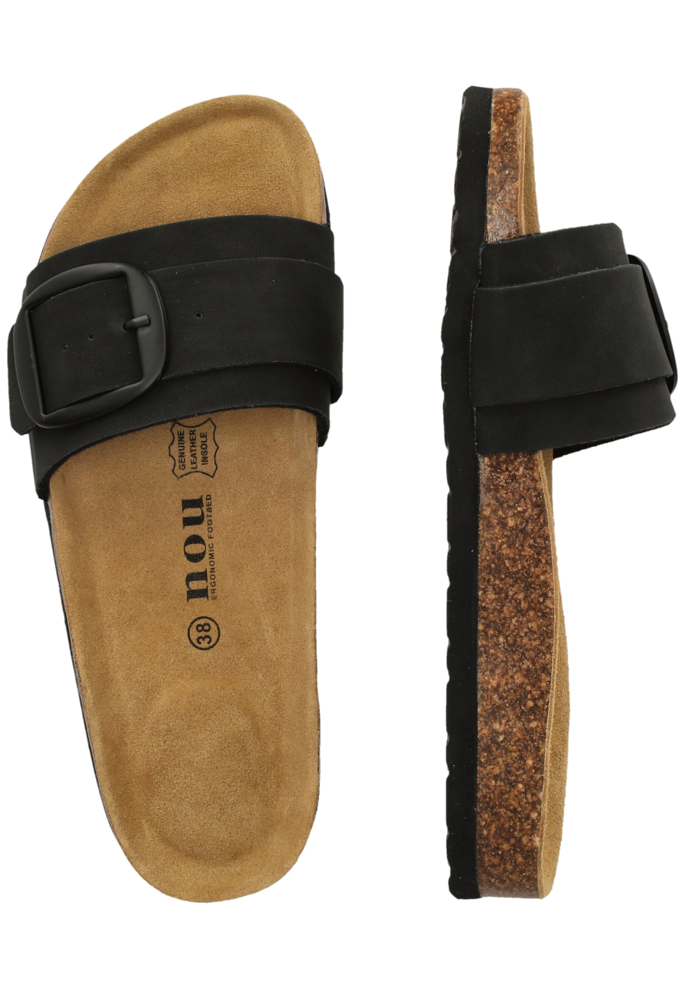 NOU Pantolette 'Dreya' in Schwarz