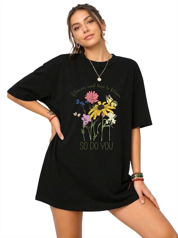 Maglietta di GORHEY in nero: frontale