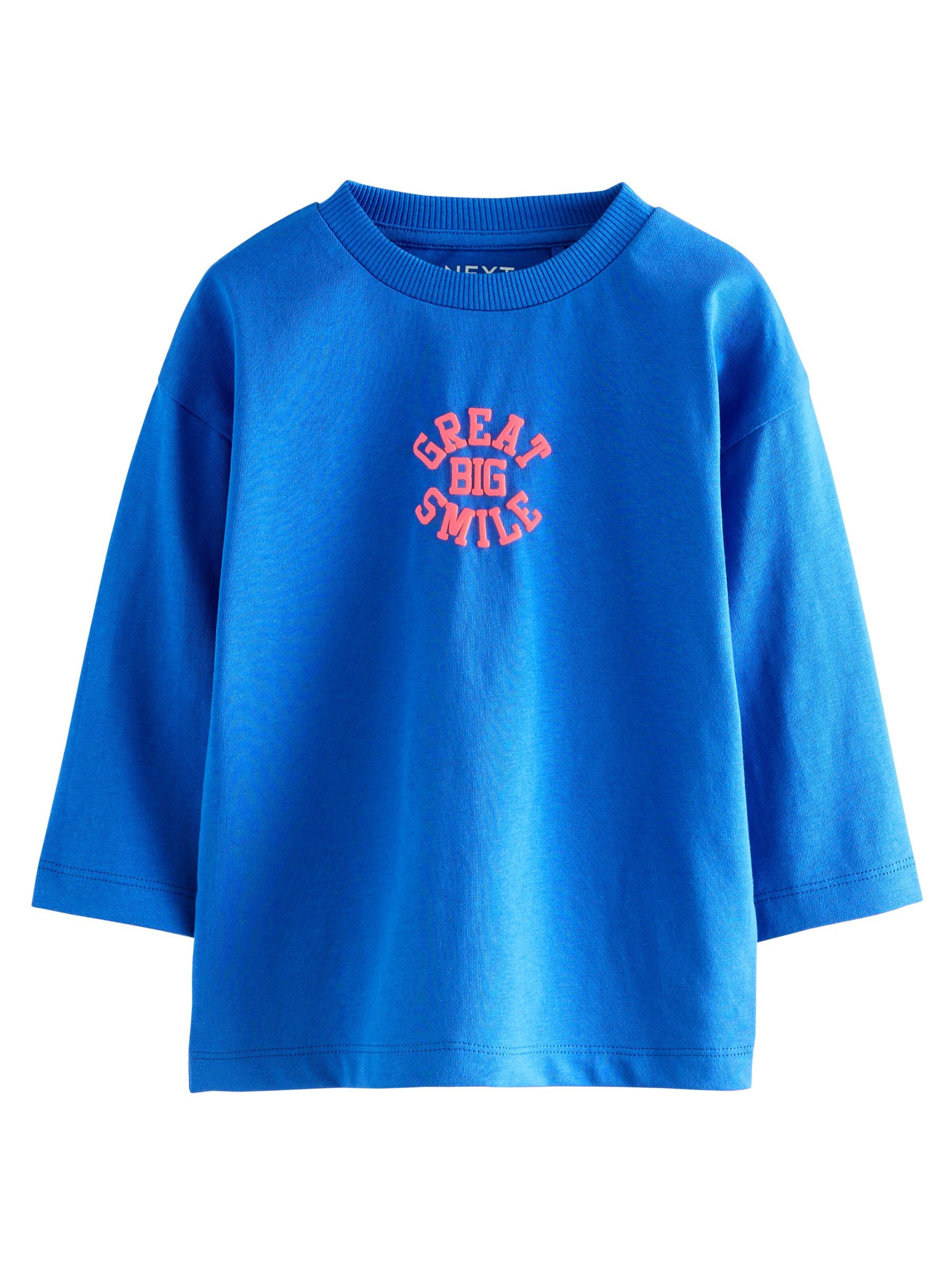 Next Shirt in Blau: Vorderseite