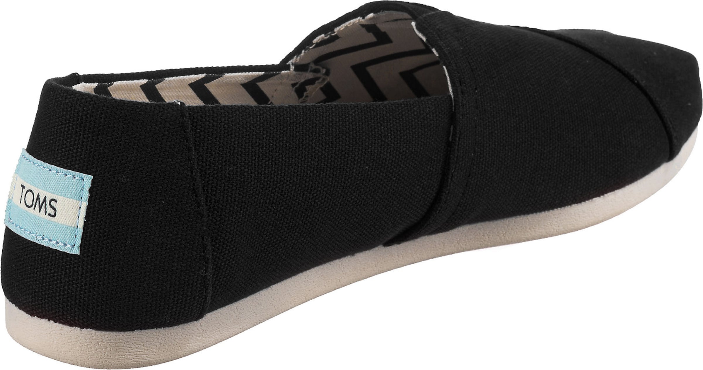TOMS Classic Flats 'Alpargata' in Black