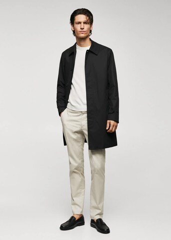 MANGO MAN Between-Seasons Coat 'Chayton' in Black