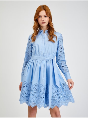 Orsay Shirt Dress in Blue: front