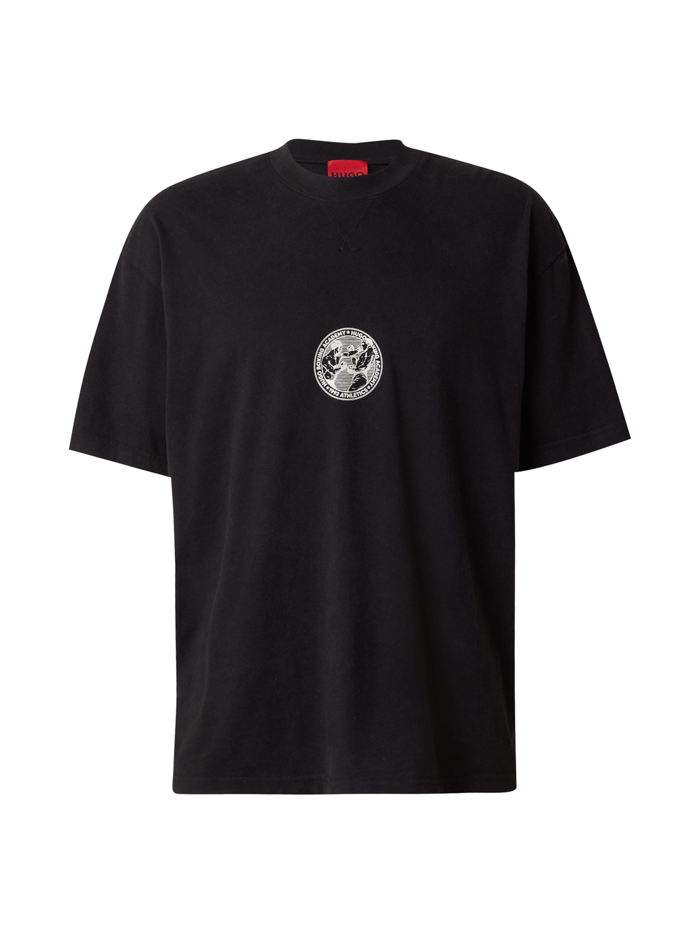 HUGO Shirt 'Dwresto' in Zwart: voorkant