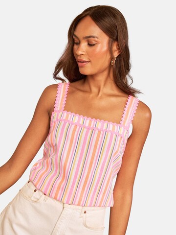 Top di love & roses in rosa: frontale