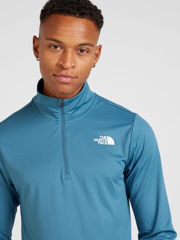 THE NORTH FACE Функциональная футболка ' 24/7 1/4 Zip Long-Sleeve T-Shirt' в Синий