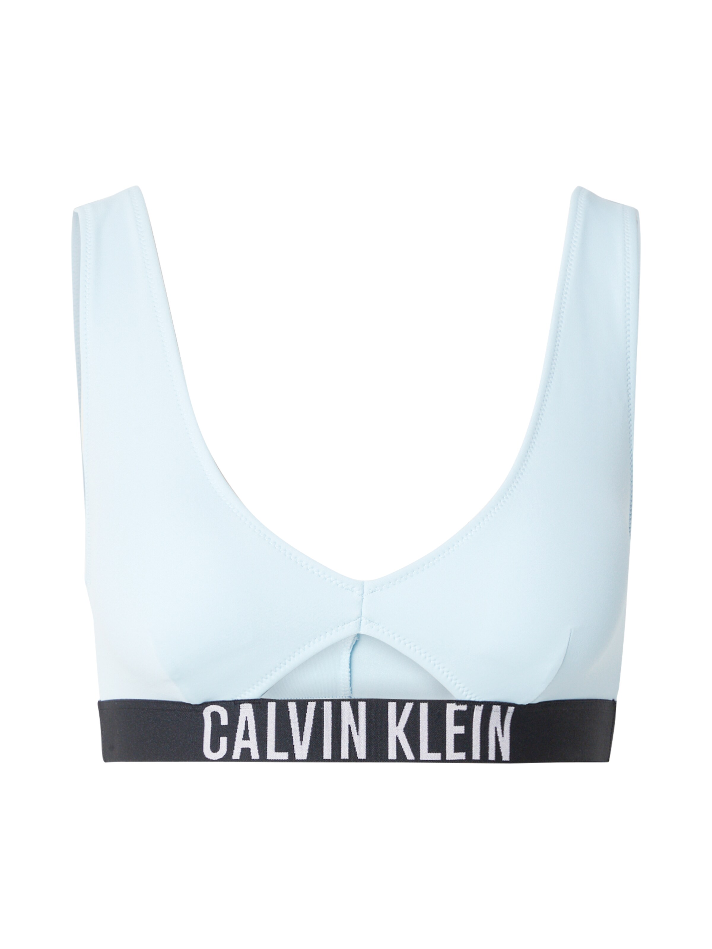 Calvin Klein Swimwear Bustier Bikinitop in Blauw: voorkant