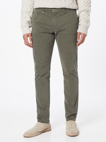 No Excess Regular Chino Pants in Green: front