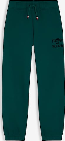 TOMMY HILFIGER Штаны 'Brand Love' в Зеленый: спереди