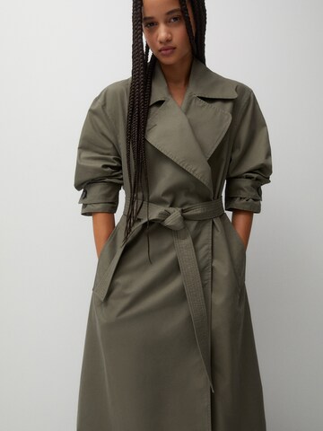 Pull&Bear Between-Seasons Coat in Green