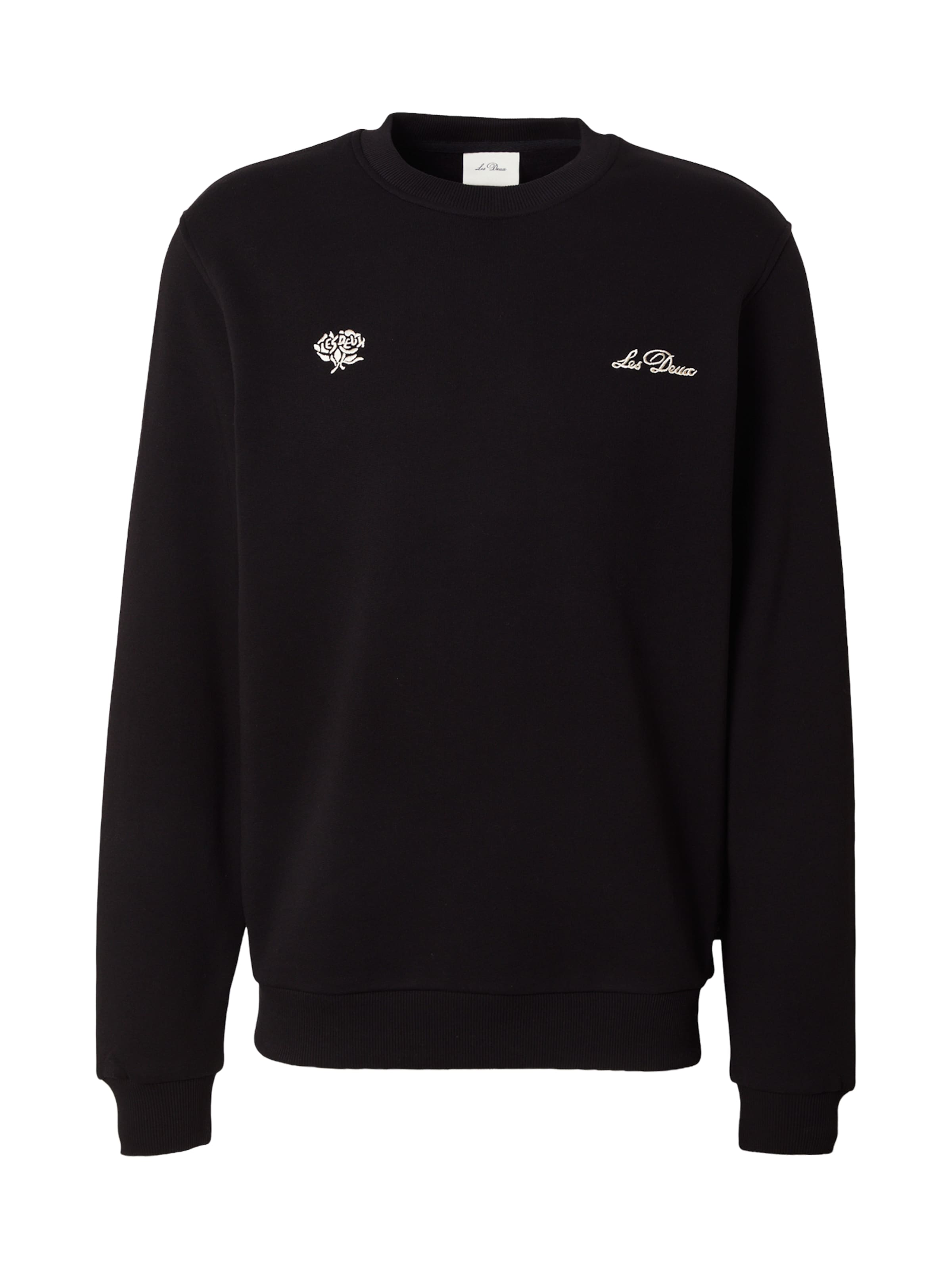 Les Deux - Sudadera en negro: frente