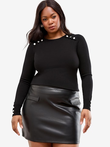 Pulover de la Lipsy pe negru: față