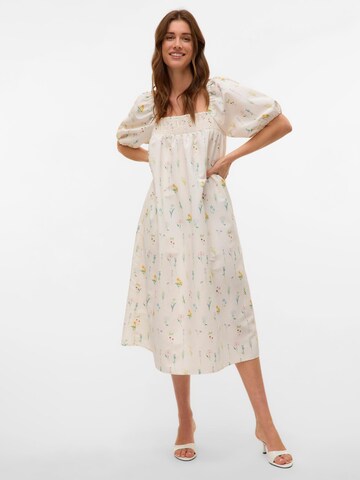 VERO MODA Kjole 'VMNicola' i hvid