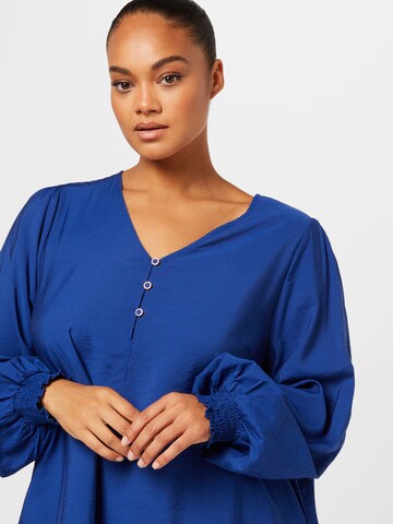 Fransa Curve Blouse 'NITA' in Blue