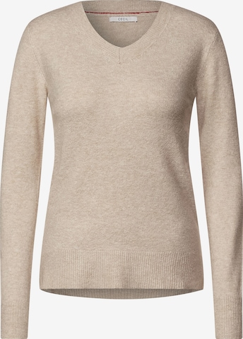 Pull-over CECIL en beige : devant