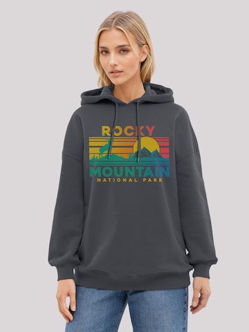Sweat-shirt 'US National Parks Rocky Mountain Sunset' F4NT4STIC en noir : devant