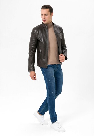 Veste mi-saison Jimmy Sanders en marron