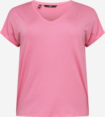 Vero Moda Curve Shirt 'Aya' in Roze: voorkant