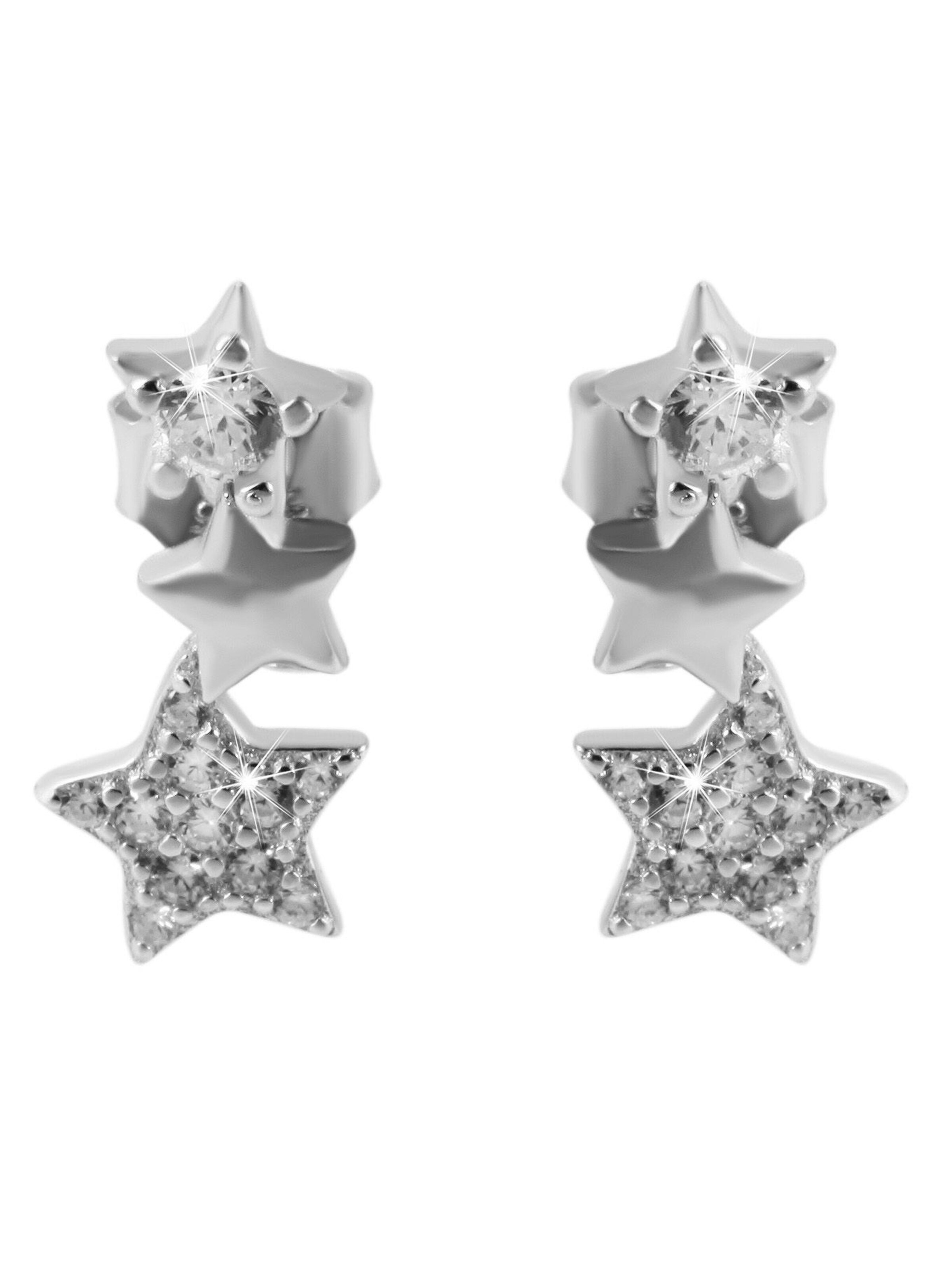 Akzent Earrings '"Selina" aus 925 Sterlingsilber, rhodiniert, langlebig' in Silver