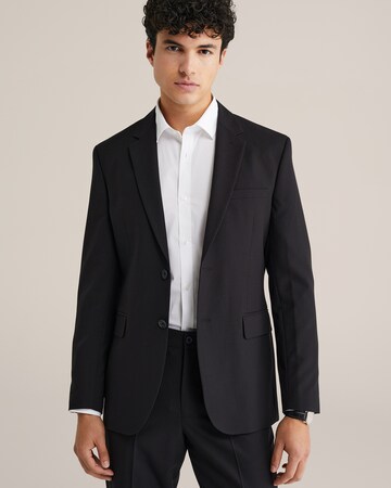 WE Fashion Слим Деловой пиджак в Черный: спереди