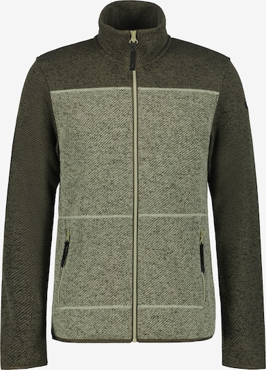 ICEPEAK Sportski gornji dio trenirke 'AGEN' u tamo siva / svijetlozelena, Pregled proizvoda