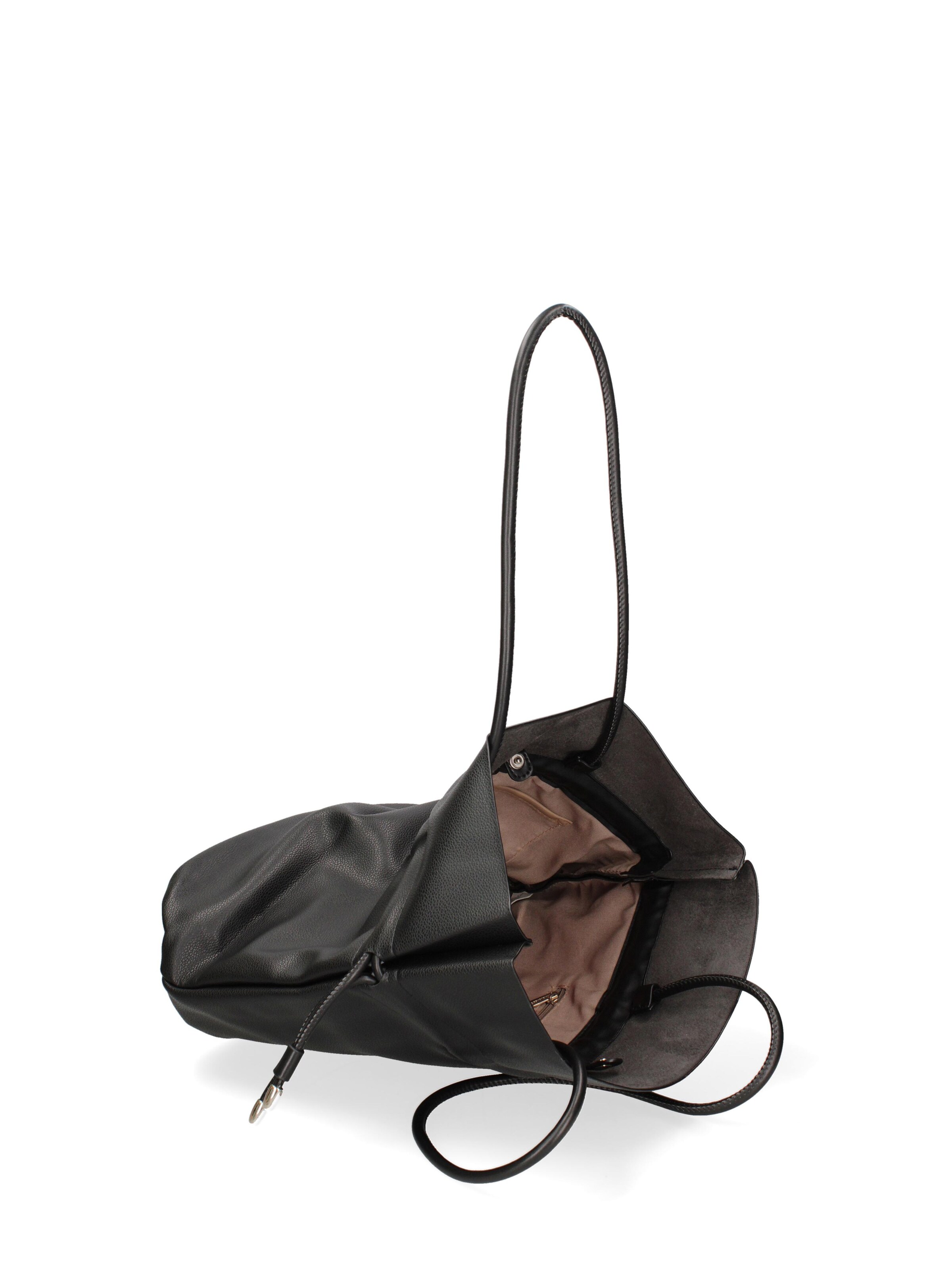Borsa a spalla 'Borsa a Spalla Donna David Jones PVC con Zip e Manici Resina' di David Jones in nero