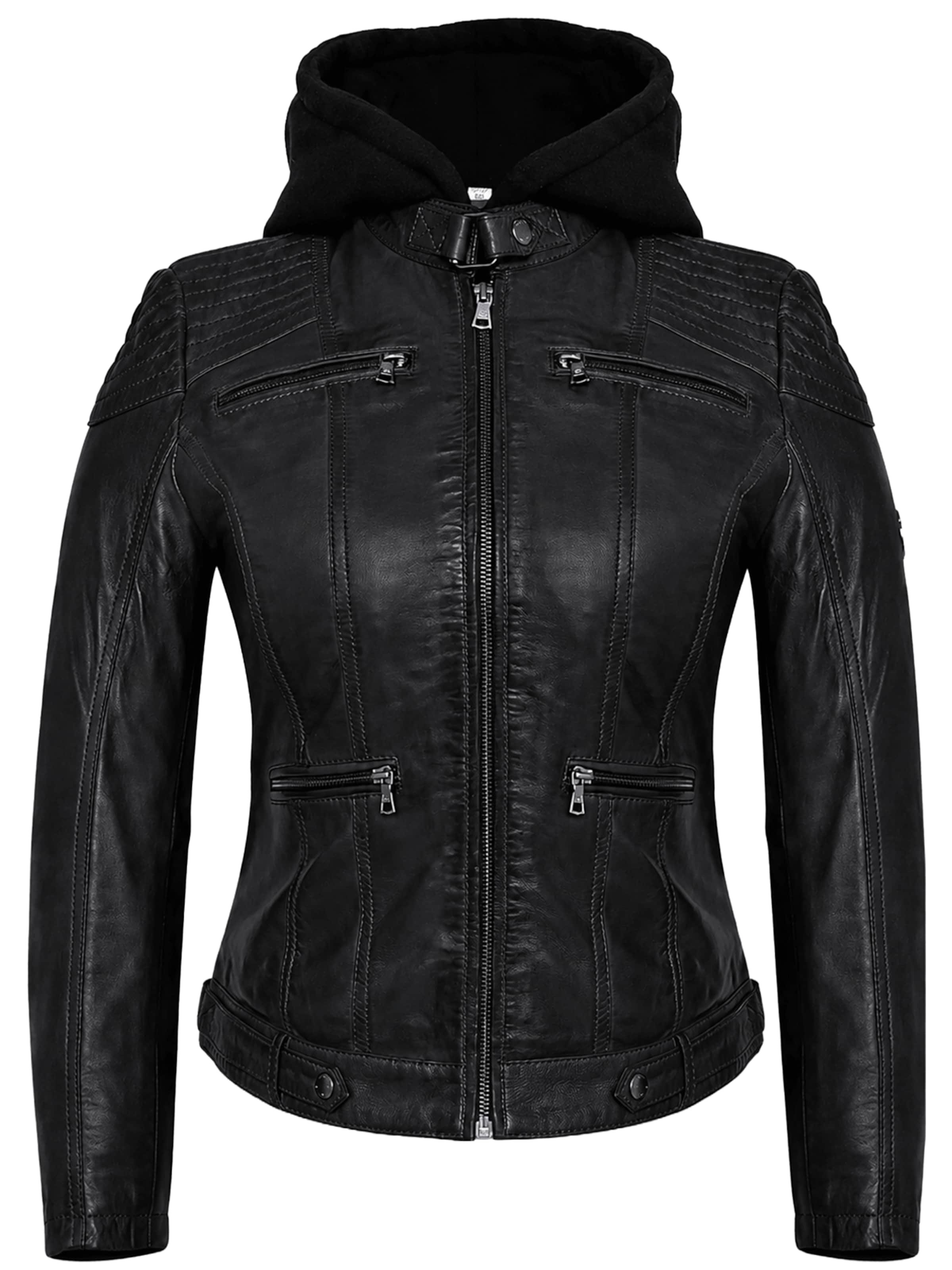 Agamaa Übergangsjacke 'Inga'‌‌‌‌‌‌ in Schwarz: Vorderseite