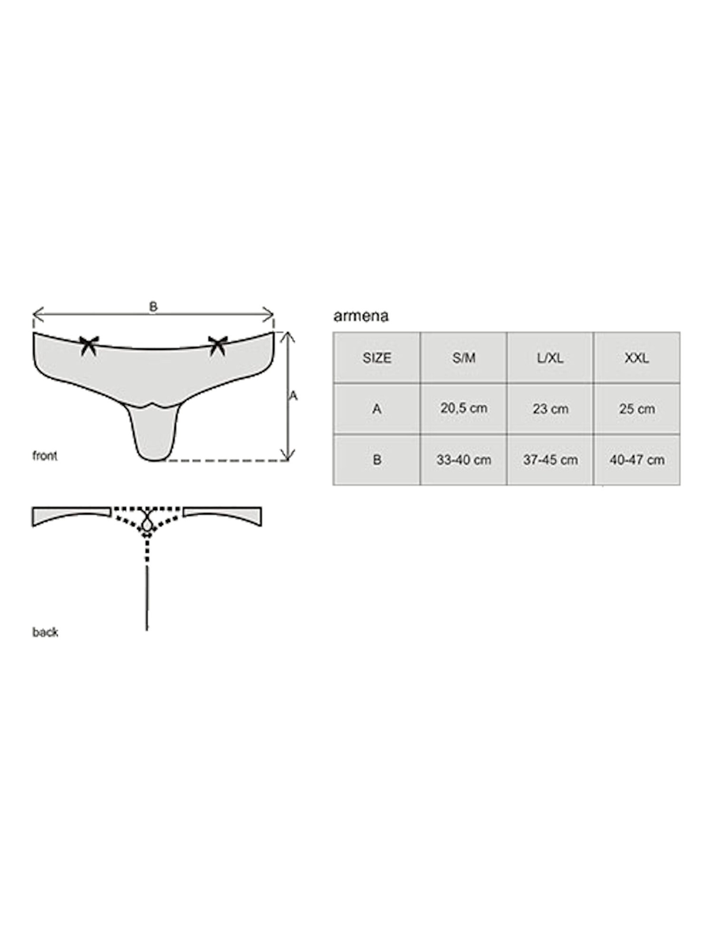 Obsessive Thong 'Armena' in Black