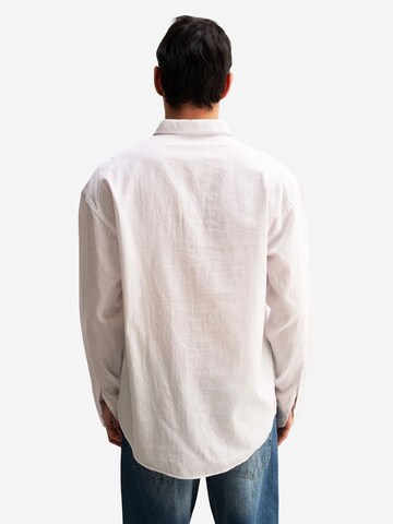 Comfort fit Camicia di Giesto in bianco