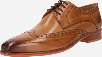 MELVIN & HAMILTON Lace-Up Shoes in Brown: front