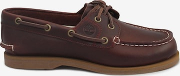 TIMBERLANDMokasinke 'TIMBERLAND A2Q9X classic boat burgundy full grain bordeaux scarpe donna mocassini lacci' - smeđa boja: prednji dio