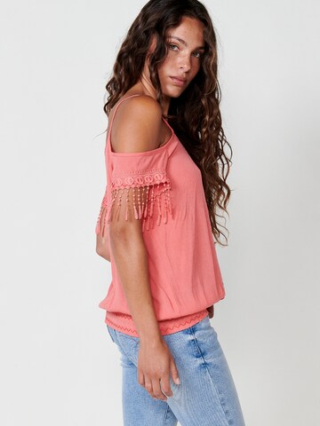 KOROSHI Blouse in Orange