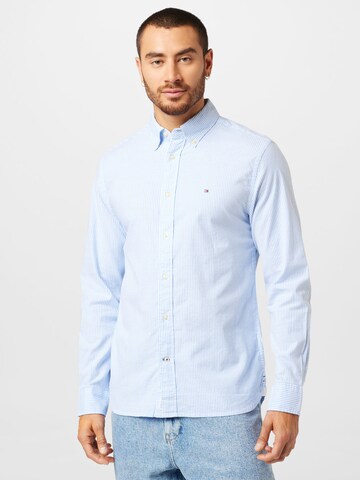 TOMMY HILFIGER Regular fit Overhemd in Blauw: voorkant