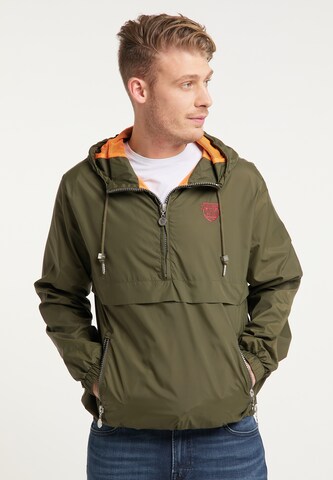 MO Between-season jacket in Green: front