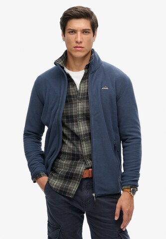 Veste en polaire Superdry en bleu