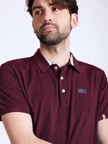 T-Shirt fonctionnel 'Polo' SPORTKIND en rouge : devant