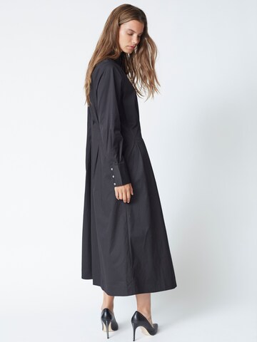 Robe-chemise 'Poppy' co'couture en noir