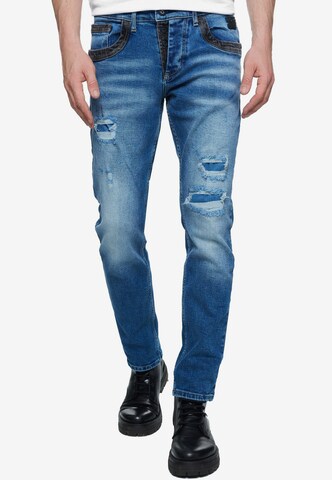 Rusty Neal Slim fit Jeans 'YOKOTE' in Blue: front