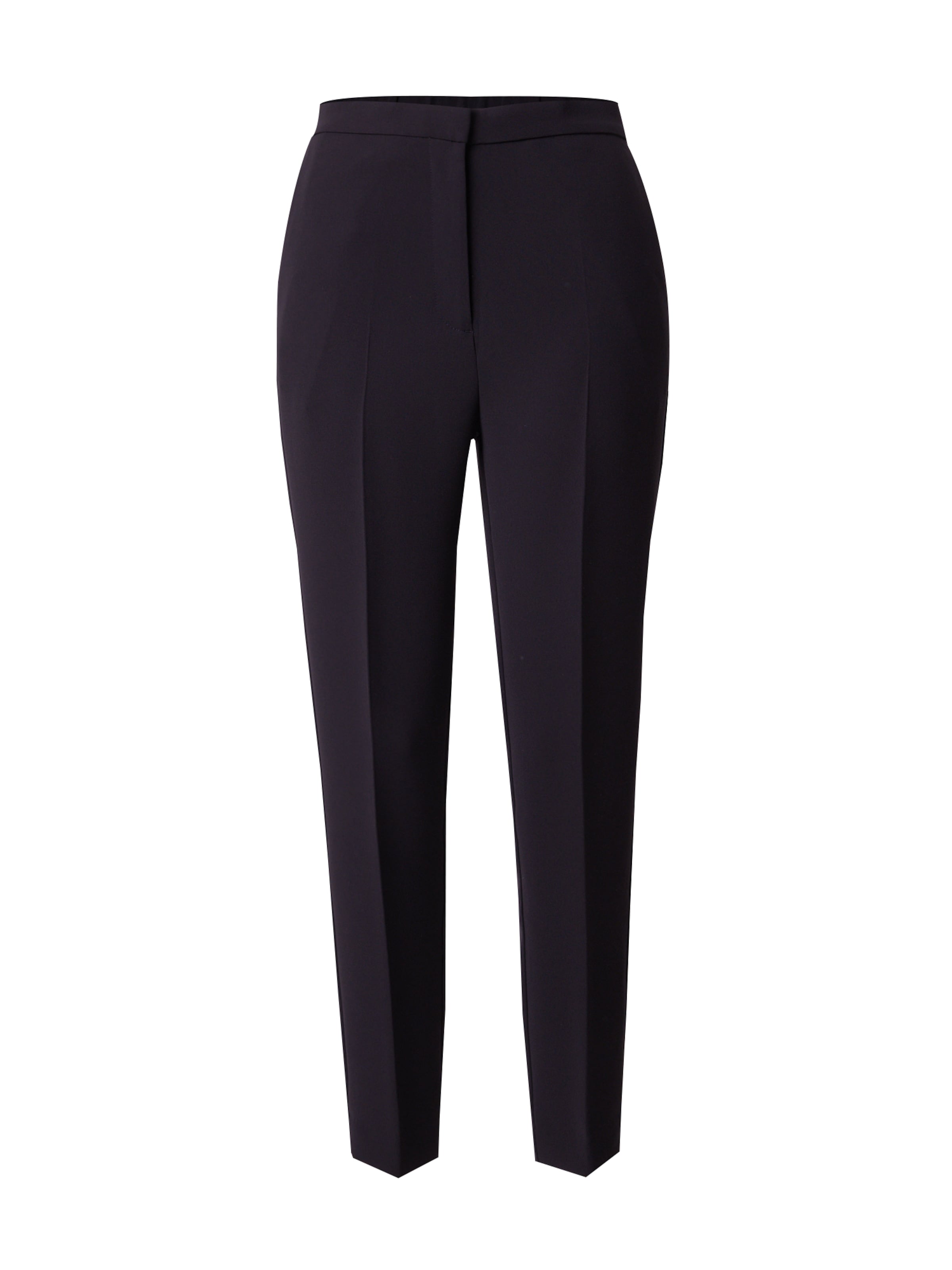 TOMMY HILFIGER Úzky strih Nohavice s pukmi - Čierna: predná strana