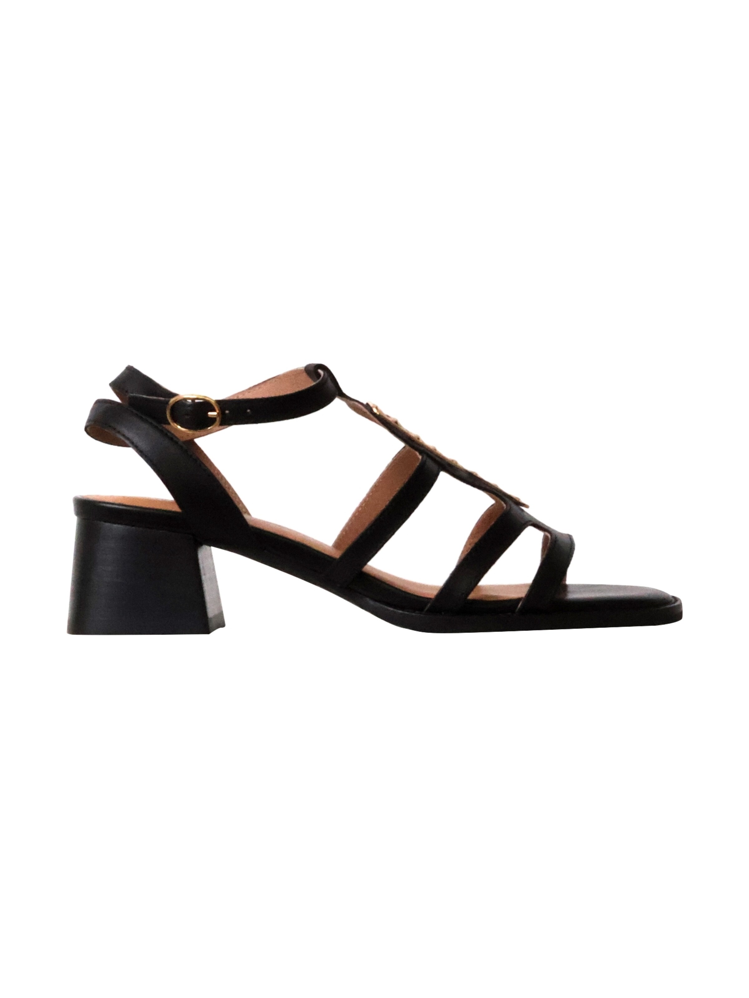 Sandalo 'Ledersandalen mit Absatz Catalina' di Emilie Karston in beige
