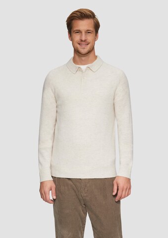 Pull-over s.Oliver en blanc : devant