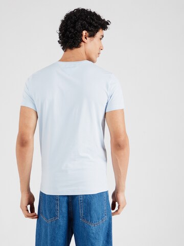 TOMMY HILFIGER Slim fit Koszulka w kolorze niebieski