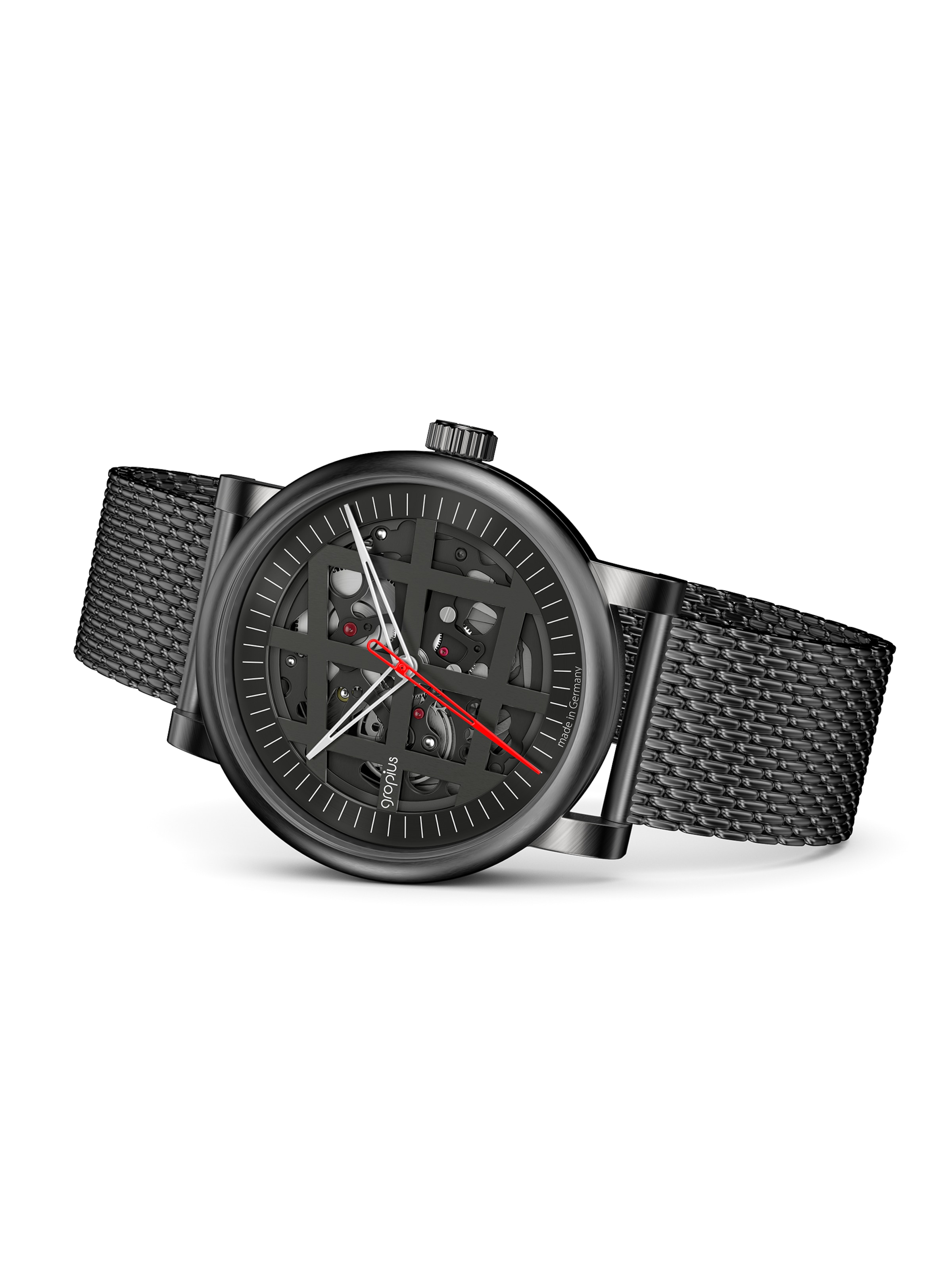 WALTER GROPIUS Analog Watch 'ATRIUM' in Black