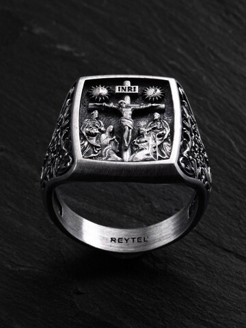 REYTEL Ring 'CRUCIFIXION OF JESUS CHRIST' in Silber