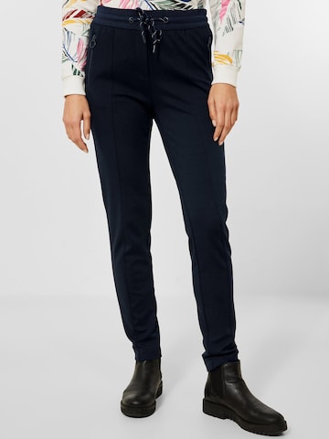 CECIL Slim fit Pants in Blue: front