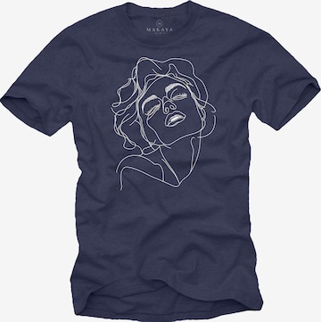 MAKAYA Shirt in Blue: front